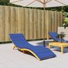 VidaXL Royal Blue Sun Lounger Cushion 200x50x3 Cm Oxford Fabric 314198