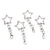 30Pcs Unique Alloy Star Keyring Pendant Star Shaped Clasp For Diy Projects