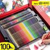Hero Genuine 775 Water-Soluble Colored Pencils In Iron Box - 36/48 Colors for Art Drawing