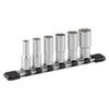 TONE Deep Socket Set (Hexagonal, with holder) HSL306 Drive angle 9.5mm (3/8") Contents 6 items