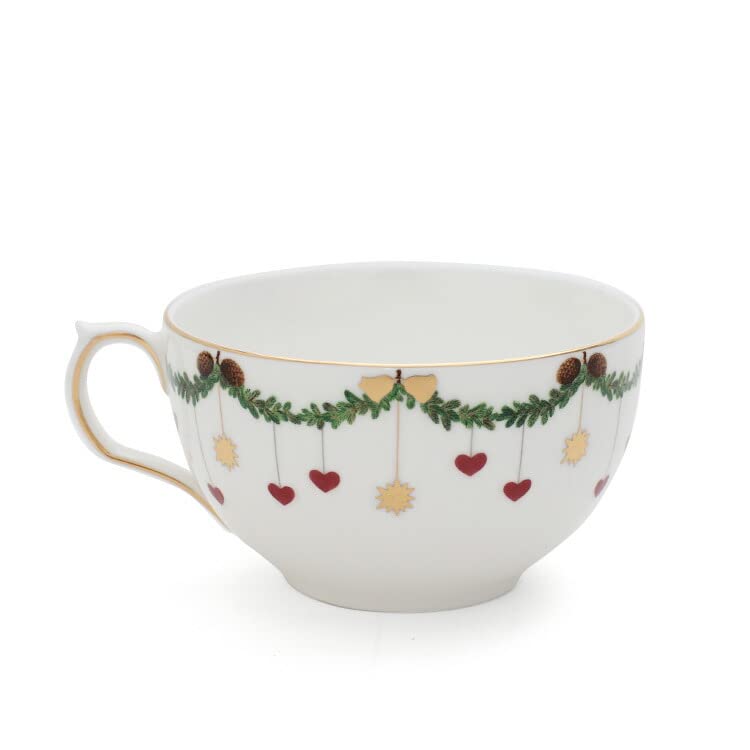 Royal Copenhagen Star Fluted Christmas Collection Tea Cup Saucer 300ml 2503086 2503086 & [Item]