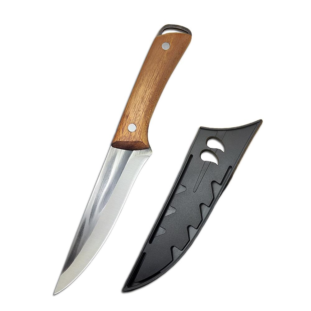 Stainless Steel Kitchen Knife Meat Cleaver Boning Chef's Knife Butcher Fruit Knives Cutter with Sheath