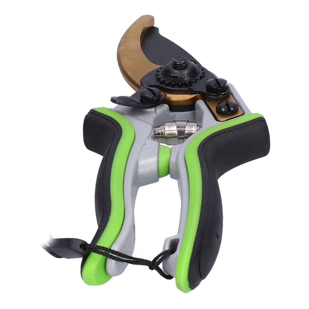 Green Pruning Shears Metal Bypass Pruners Professional Hedge Clippers