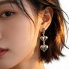 Romance Silver Tone Heart Earrings Versatile Accessory That Complements Any Outfit From Day To Night