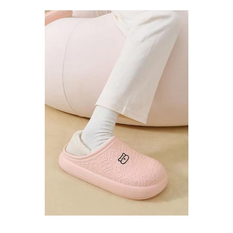 Nuove Pantofole di Cotone da Donna Autunno e Inverno Borse da Interno Casa Calde e Impermeabili Pelliccia Postparto e Postparto Scarpe di Cotone
