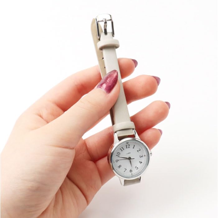 Fieldwork Analog Wristwatch with Barrette and Faux Leather, JN049-3, Pink