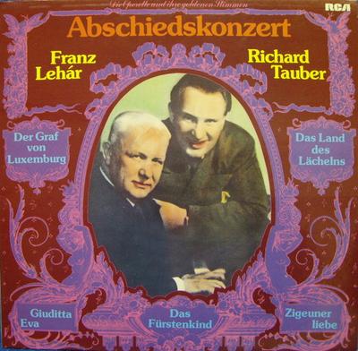 LP Record FRANZ LEHR  RICHARD TAUBER  Abschiedskonzert RL30337 RCA 1978 Germany Classical Used