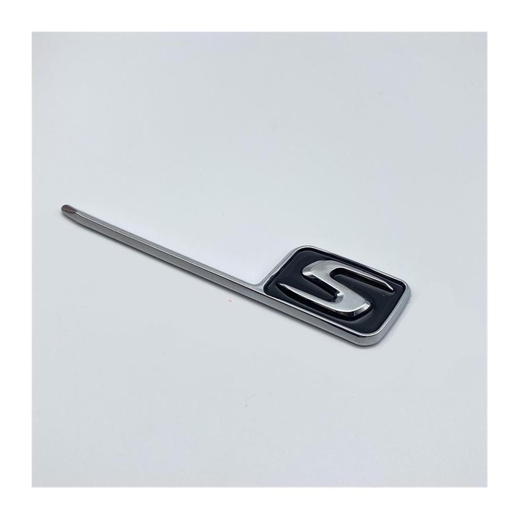 Yzw6688 ABS S Badge Emblem Car Trunk Sticker Compatible with S/E63S C63S GLC63S GLE63S