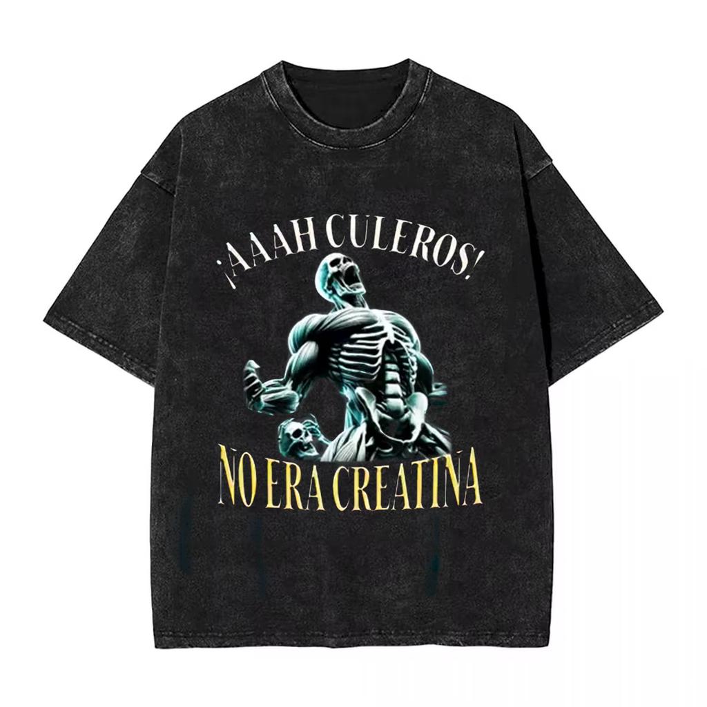 Calacas Chidas Gym Fitness Mit Sarkastischen Sprüchen Gewaschenes T-Shirt Herren Damen Vintage Tees Oberteile Lässig Unisex