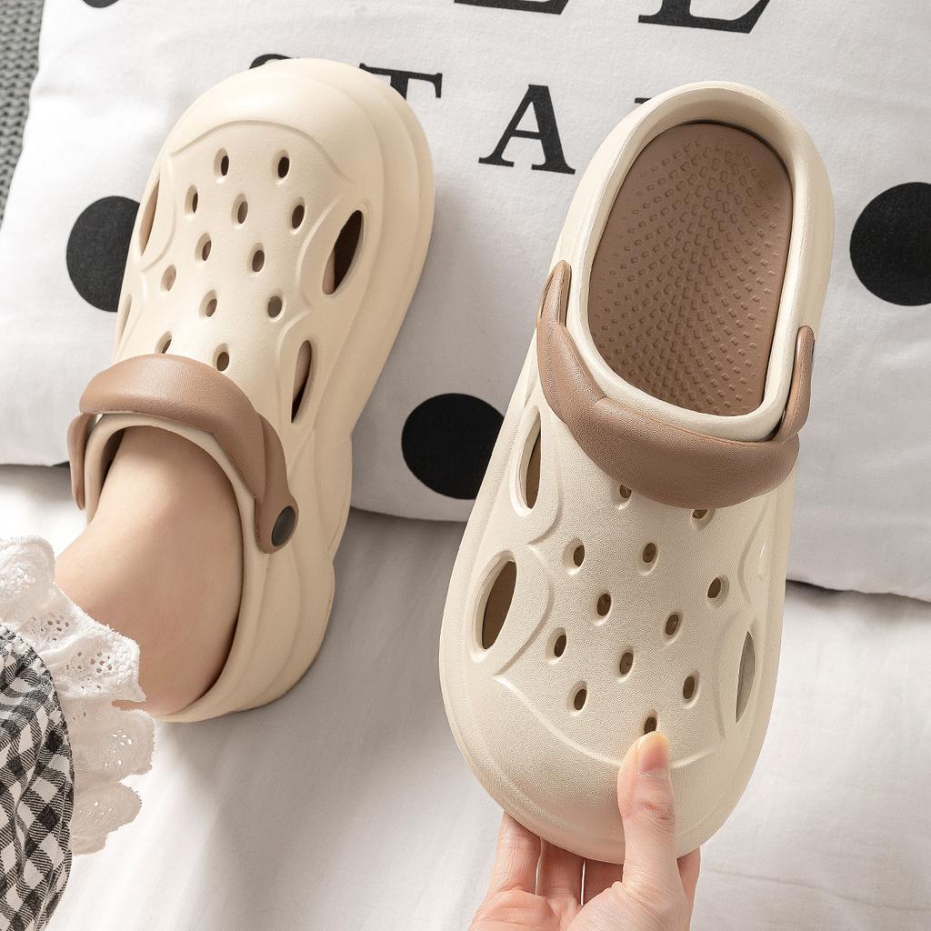 Platform Women Clogs Shoes Beach Garden Thick Bottom Sandals Fashion Comfortable Clogs Indoor Outdoor Ladies Hole Shoes