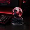 Fantasy Theme Party Decor 2D Acrylic Dragon Moon Crystal Ball Sculpture Figurine, Waterproof Western Dark Art Display Themed Ornament for Living Room