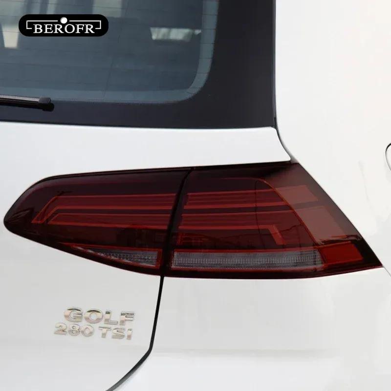 For Volkswagen VW Golf 7 MK7 2012- Car Headlight Tint Black Protective Film Taillight Transparent TPU Sticker Accessories