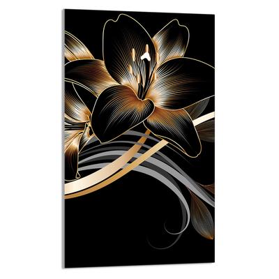 SZKLANA DESKA DO KROJENIA 30x52 Orchidea