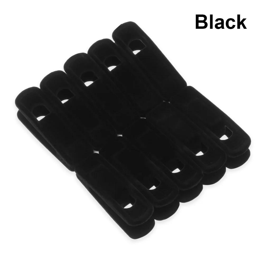 10pcs Non Slip Velvet Hangers Clips for Velvet Flocked Trouser Coat Clothes Clip Drying Racks Space Saving Hanging Hooks
