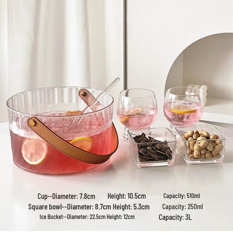 ZISIZ Premium Transparent Beer & Beverage Glass