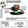 Multistyles Reverse Horn Dual Flashing Headlights  Electric Vehicle Switch Accessories