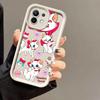 Pink Marie Cute Cat Case for Xiaomi Mi 13T 14 14T 15 15T Pro 17 Ultra Poco M7 M8 F8 F7 X6 X7 X8 Pro Max Shockproof Cover