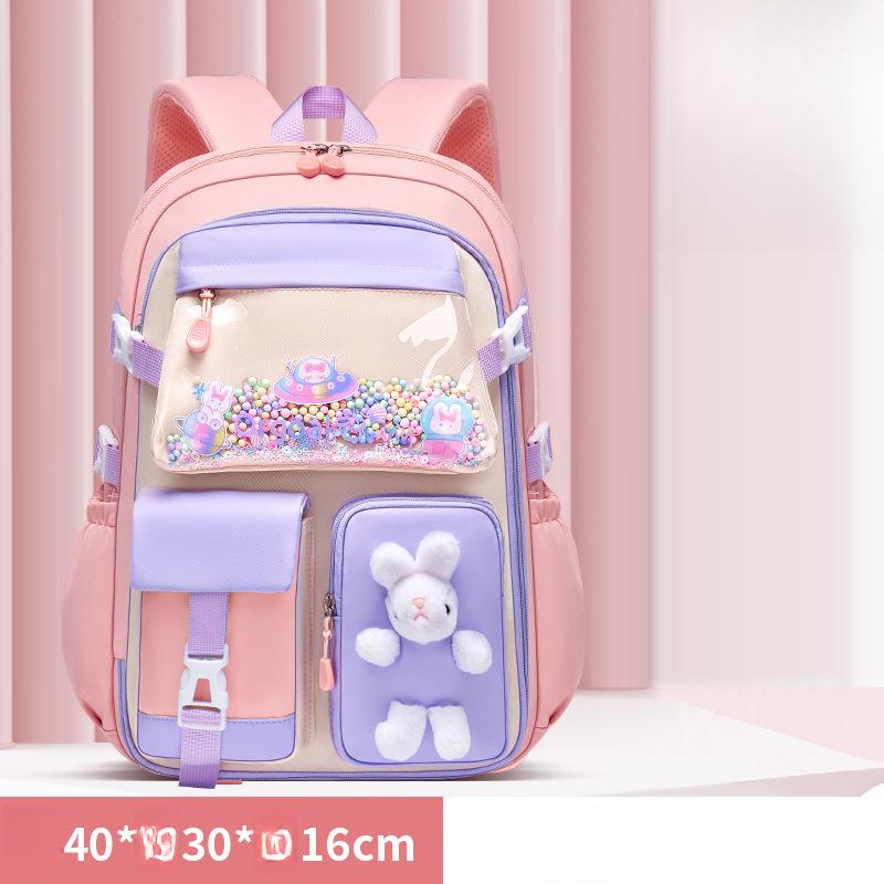 

Schoolbag Rabbit Style Refrigerator Door, Backrest, Shoulder Bag, Reducing Burden, Waterproof, Large Capacity Children s Schoolbag
