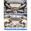 Sports Car Styling Exhaust System Pipe Tail Universal Racing Muffler HKS High Quality Stainless 101mm Mufflers Silver Blue Tips