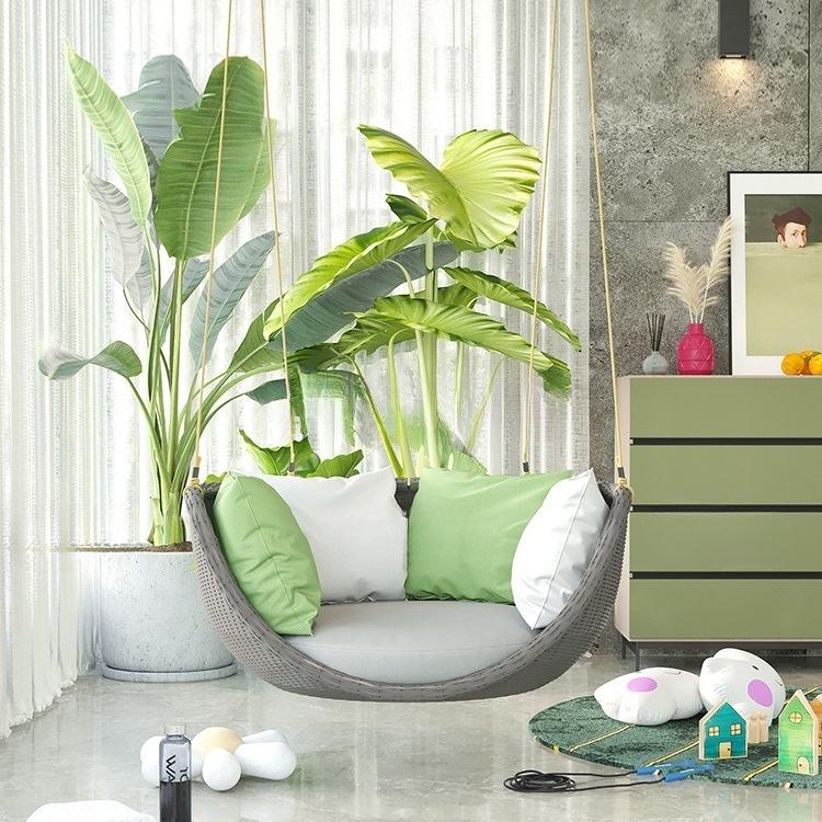 Indoor Hanging Chair: Balcony Bedroom Swing Chair for Adults and Teens