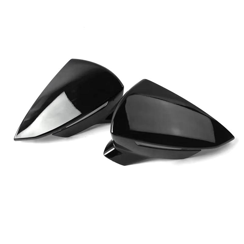 A28G-Gloss Black Side Door Wing Mirror Caps Rearview Mirror Case Cover For Seat Leon MK3 2013- SEAT Ibiza Mk5 2017 2018