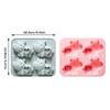 Four Cavity Hippo Silicone Mold Heart Design for Chocolate Candy Baking Creative Pastry Tools