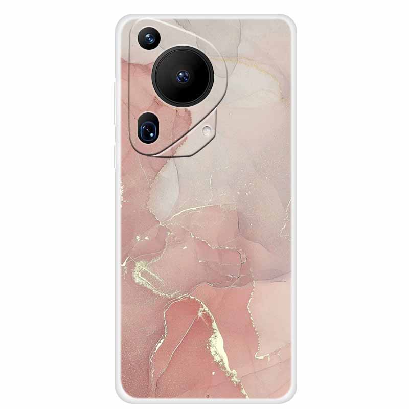 For Huawei Pura 70 Case Marble TPU Soft Transparent Silicone Back Covers For Huawei Pura 70 Ultra Case 70ultra Cool Pura70 Pro+
