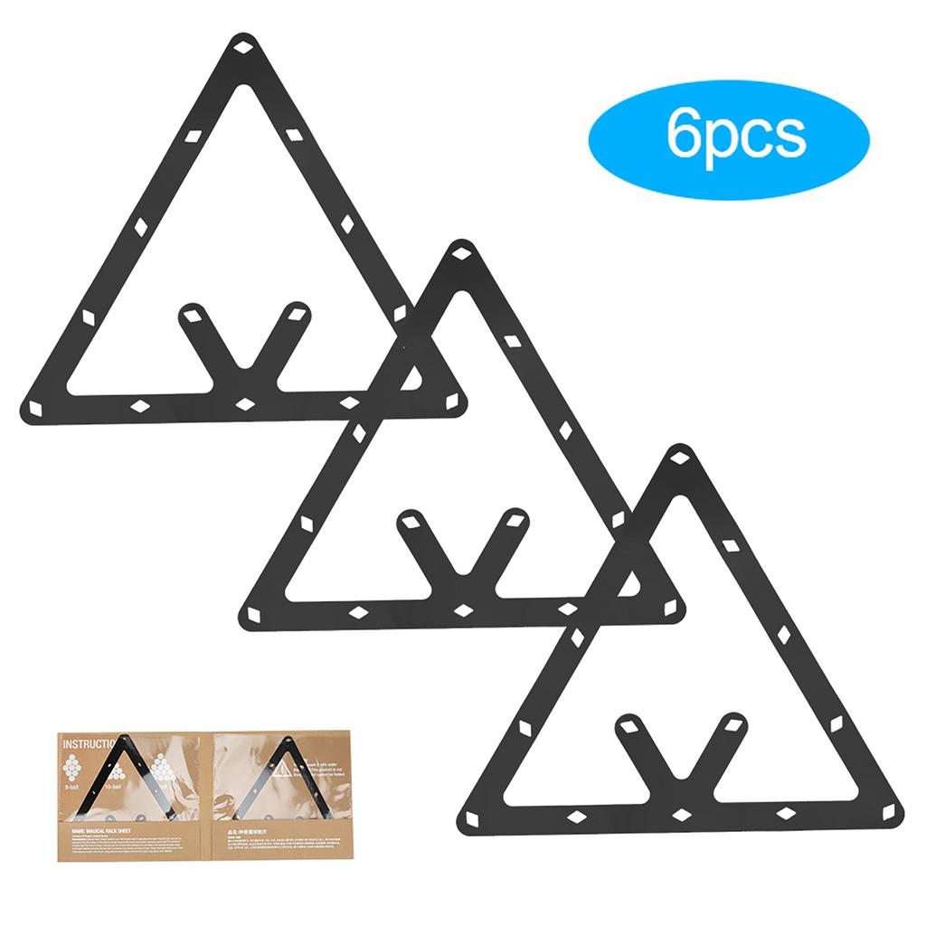 6PCS Film Paper 9/10 Balls Billiard Pendulum KickOff Position Sticker Accessory for Match