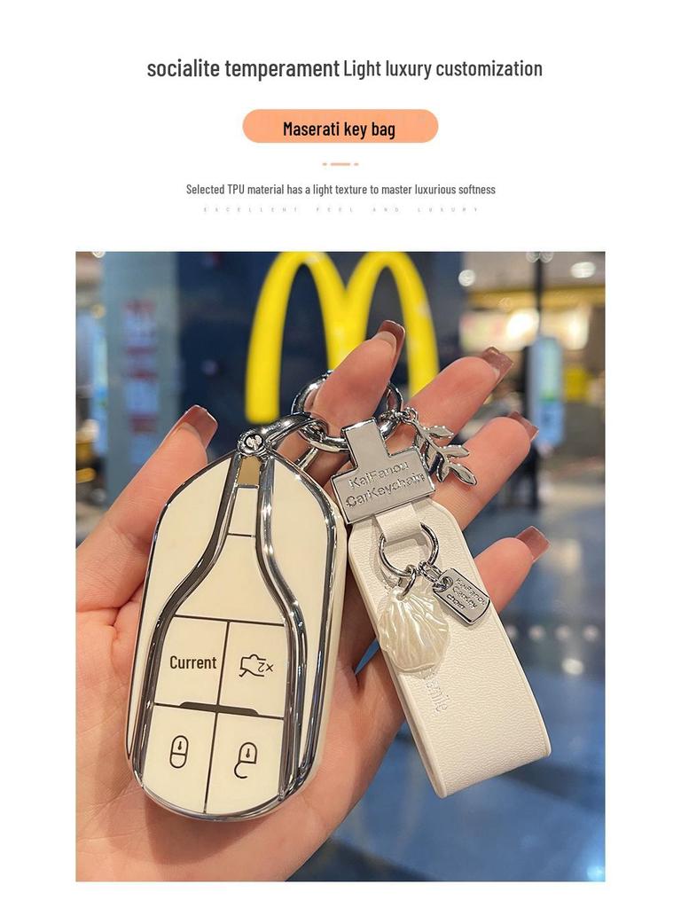 High-Grade Maserati Key Case for Women - Levante & Ghibli Models