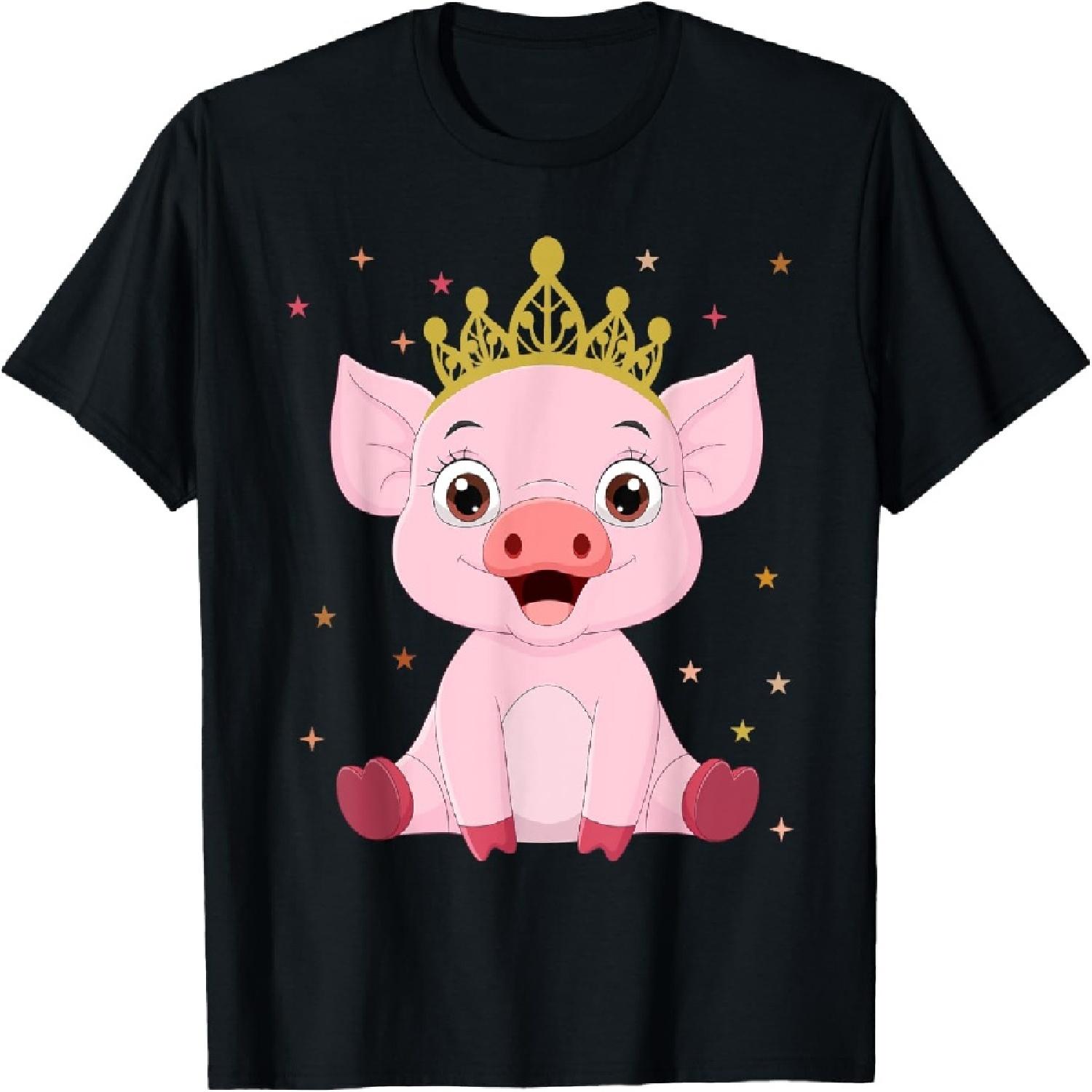 Cute Pig Farm Pig Lovers Funny Kids Toddler Baby T-Shirt S