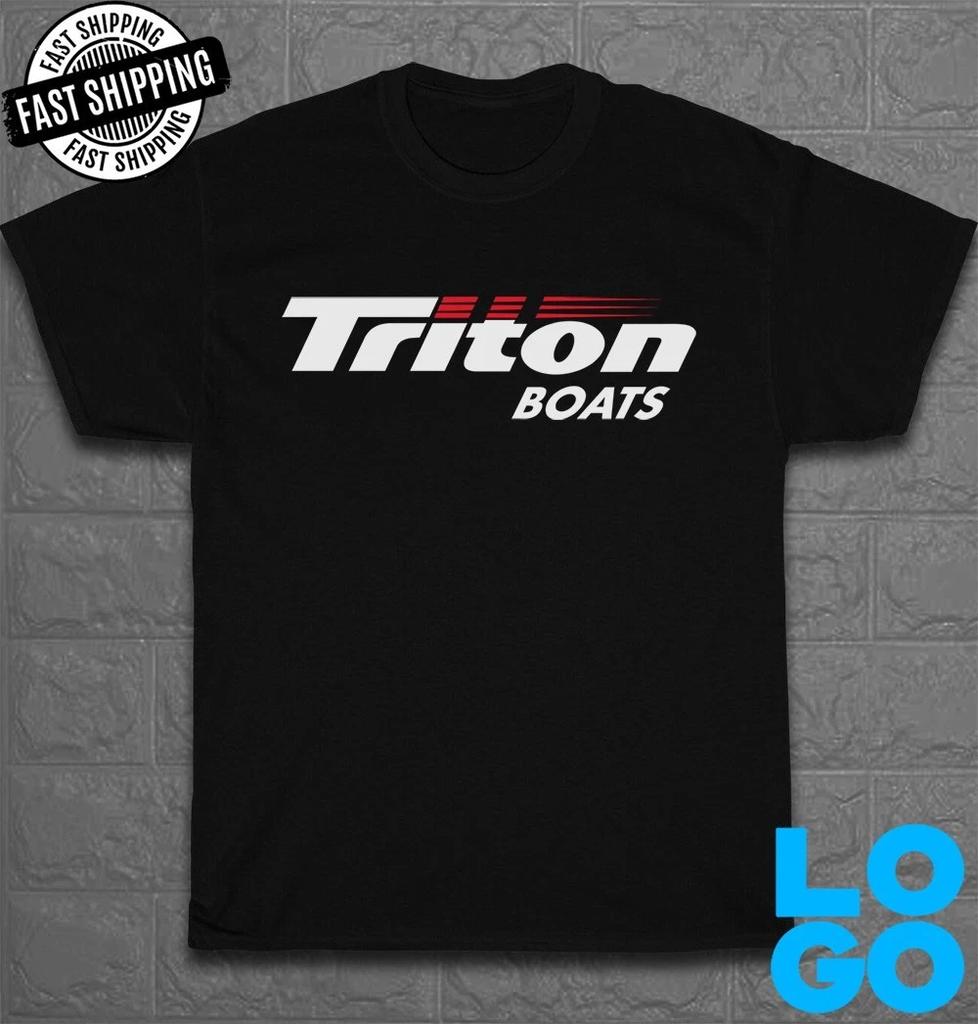 New T-Shirt Triton Boats Logo Men's Funny T-Shirt Made In USA Size S to 5XL