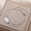 Virgin Mary Pendant Bracelet for Women Stainless Steel Cross Bracelet Catholic Christian Faith Bracelet Religious Gift for Girls