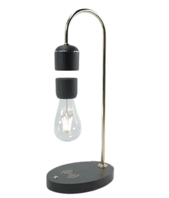 Gloture Floating Light with Wireless Charging Birthday Gift for Popular Levitation Bedside or Desk Moon LED Modern and Stylish Interior Lighting Port,