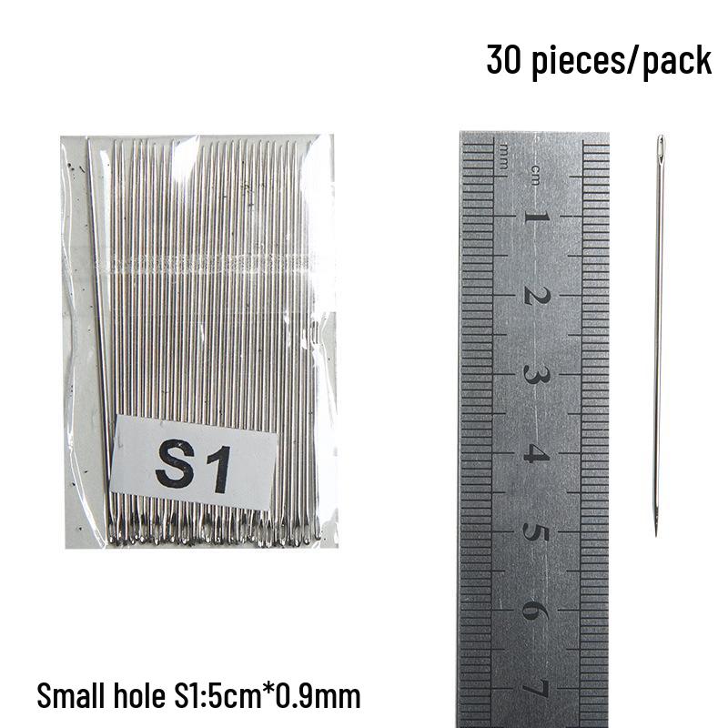 Steel Sewing Needles: Large & Small Eye, Long Needles for Quilts, Clothes, Cross Stitch, Embroidery
