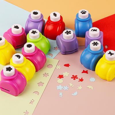 Mini Craft Hole Punch, Multi-functional Shaped Paper Punch, Available In Multiple Colors, Portable Tool for DIY Scrapbooking.