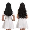 ZALYA 5 Clips ¾ Head 1 Piece Hair Extensions For Women and Girls Wavy/Curly Hair Extensions To Increase Instant Length And Volume (Black)
