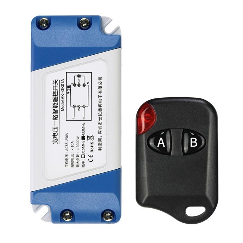 Wireless Single Channel Remote Switching Lighting Controller Multiple Working Modes Support Global Voltages AC80-265V