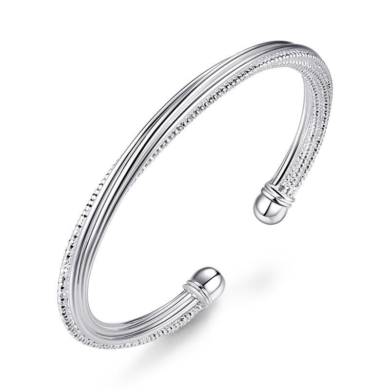 Modish Fashionable Tone Woman Charm Cuff Wrist Bracelet Gathering Jewelry Linellae Adjustable Bangle Girls Event Souvenir