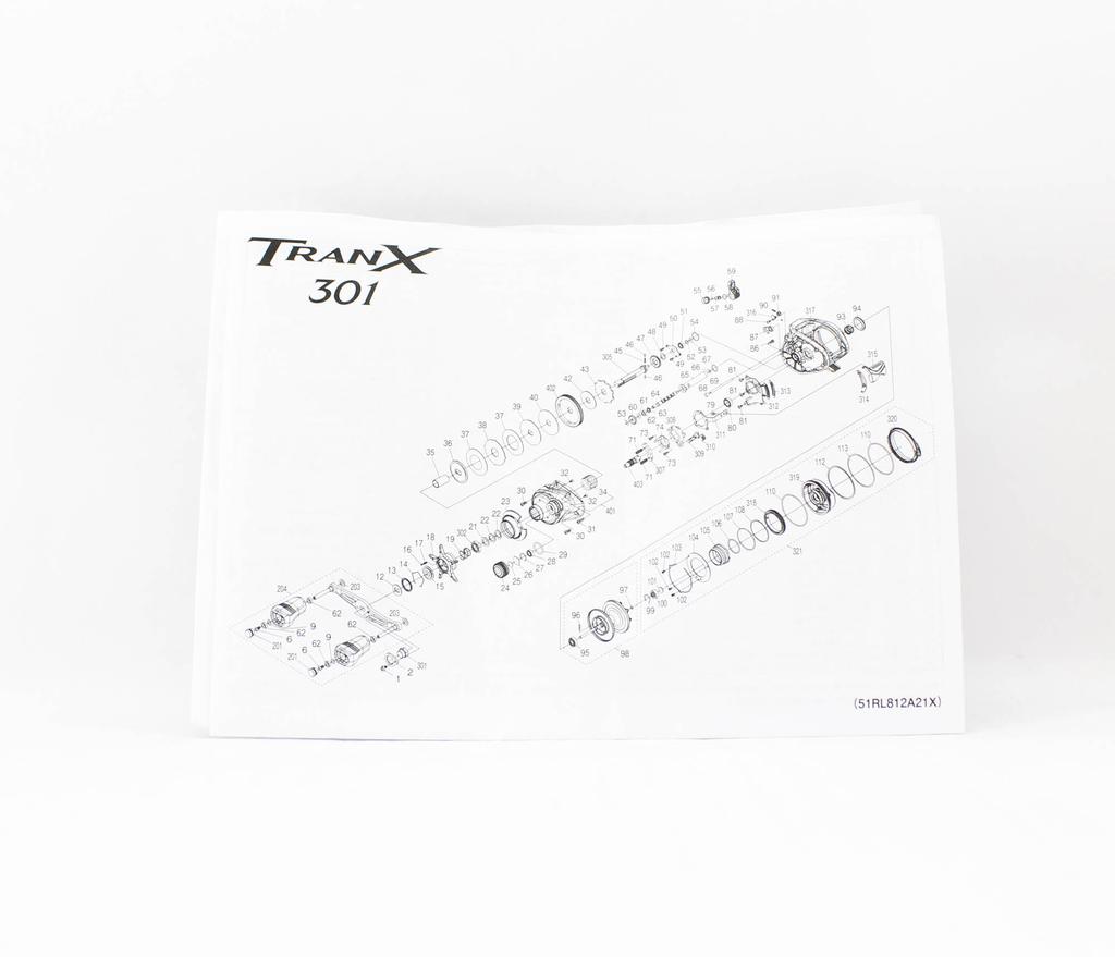 Shimano Reel Baitcast TranX 301 Left Hand 2024 (4355)