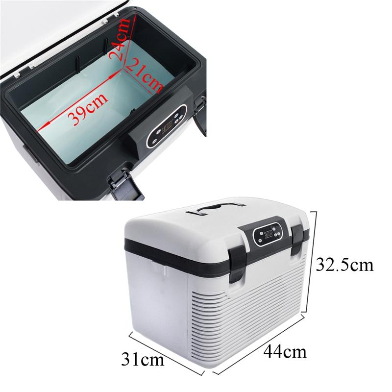 68W 19L Car Refrigerator Freeze Heating Fridge Compressor for Car Home Picnic Refrigeration Heating -5~65 Degrees