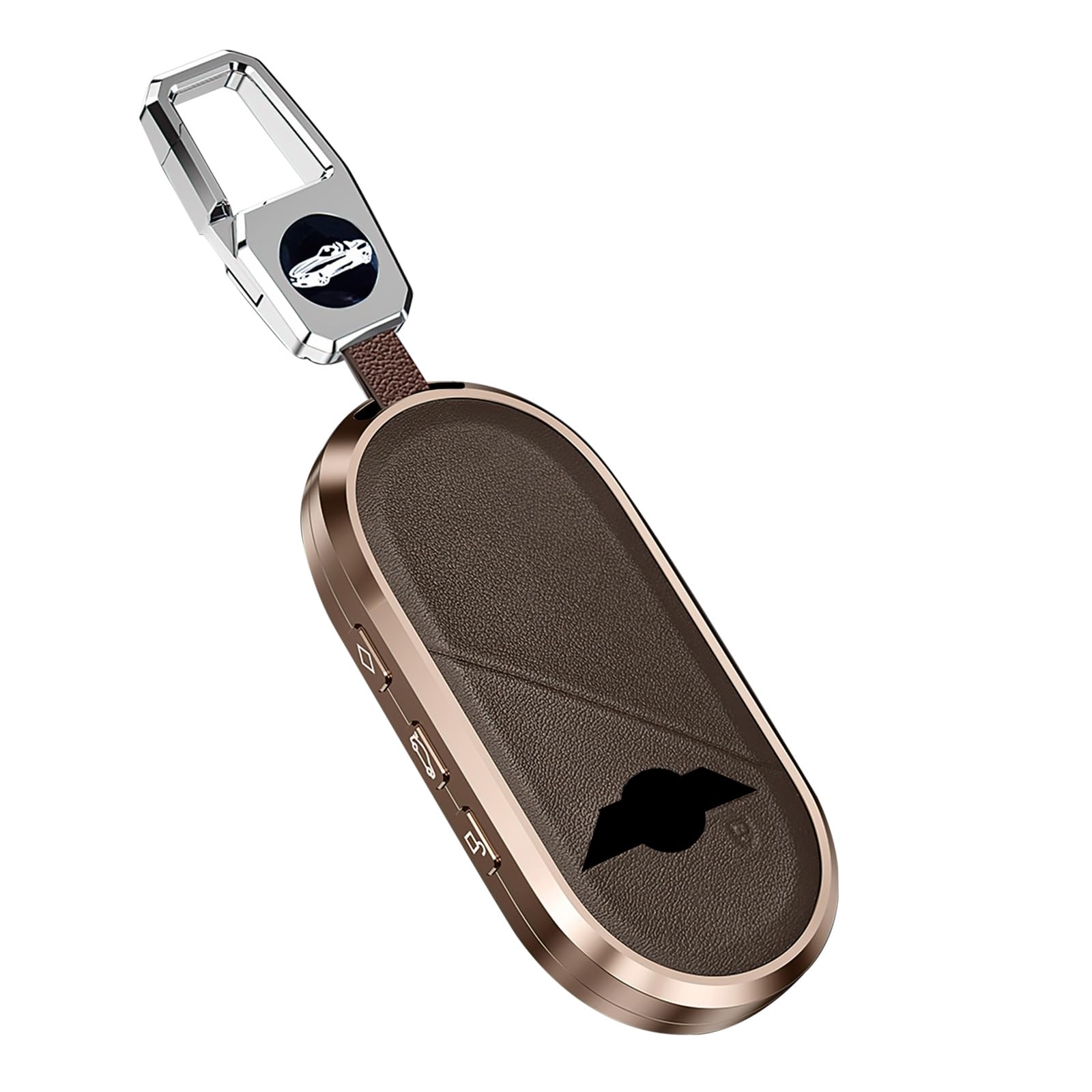 

BMW Key Key Leather and Aluminum Alloy Cover for Mini Cooper Cooper and J05 Screwless Case, Holder, Scratch-Resistant One, S, F66, C, Countryman,