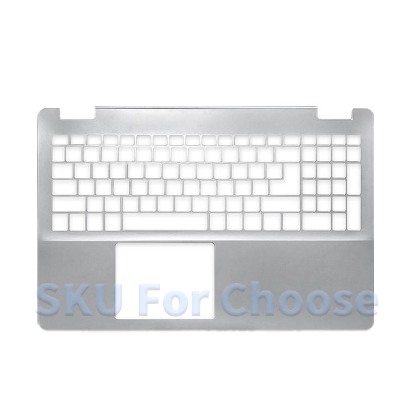 Silver New Repalce Cover For Inspiron 15 5000 5584 P85F LCD Screen Back Cover Front Bezel Hinges Palmrest Lower Bottom Case