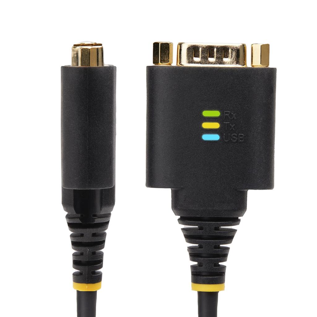 USB To RS232C Serial Conversion Cable Straight USB Connection 61cm 2 Ports 9 Pin Male To Male FTDI FT232R COM Number Retention Function Removable
