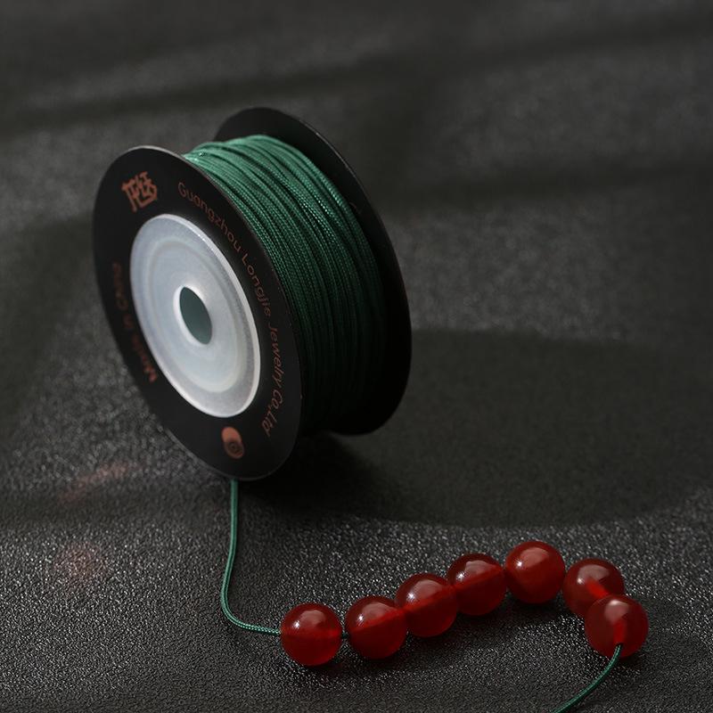 Dragon Knot High-A Jade Thread: Eco-friendly, Colorfast Jewelry Weaving Cord, 79 Colors, Handmade DIY Bracelet Material.