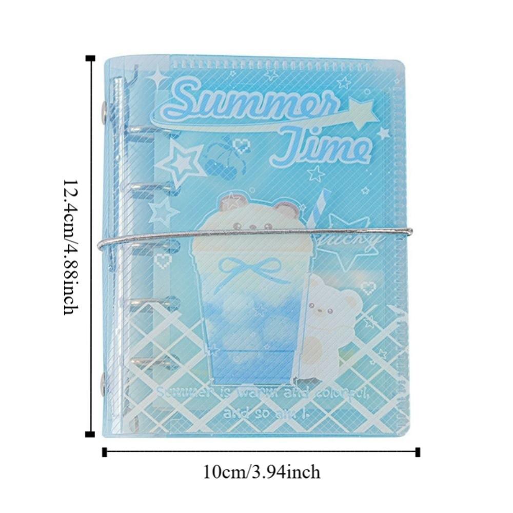 Portable Binder Ring Notebook Exquisite Diary Book Diary Book PVC Notebook  Office Use