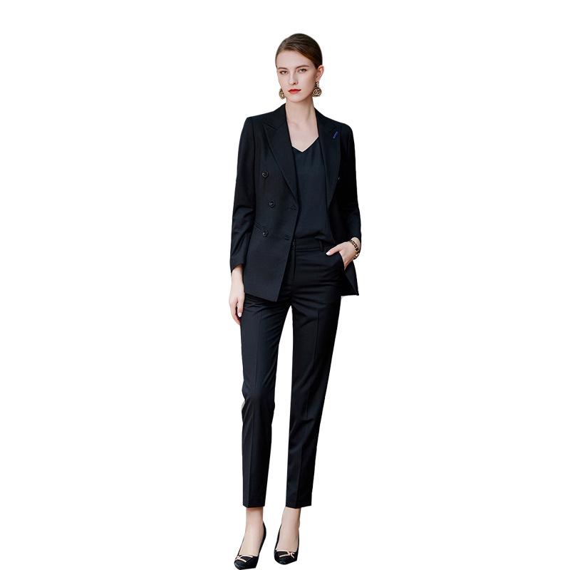 2024 AD Women's Autumn Elegance Suit: Goddess Style, Casual-Professional Fashion Set with Suit Pants