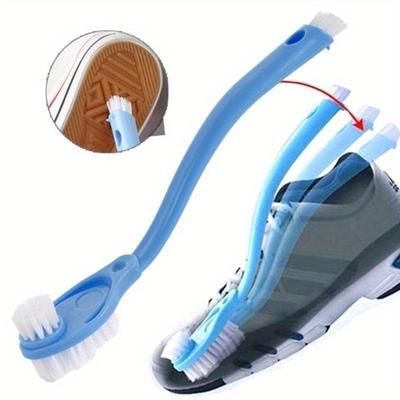 Nuova Spazzola per Pulizia Scarpe a Doppio Manico Lungo Pulitore Scarpe Lavaggio WC Lavandino Piatti Scarpe Pulito Lavaggio Spazzola Strumenti per la Pulizia della Casa
