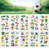 10Pcs Waterproof Football Tattoo Sticker Removable Water Transfer Tattoo Sticker  Sports Event