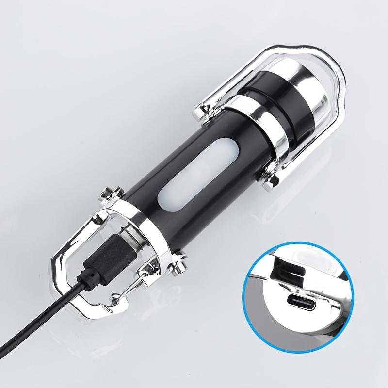 Mini Portachiavi EDC Multifunzionale Torcia Lavoro COB Portatile Ricaricabile Luce di Emergenza Adatta per Camminare Escursionismo e Uso Interno