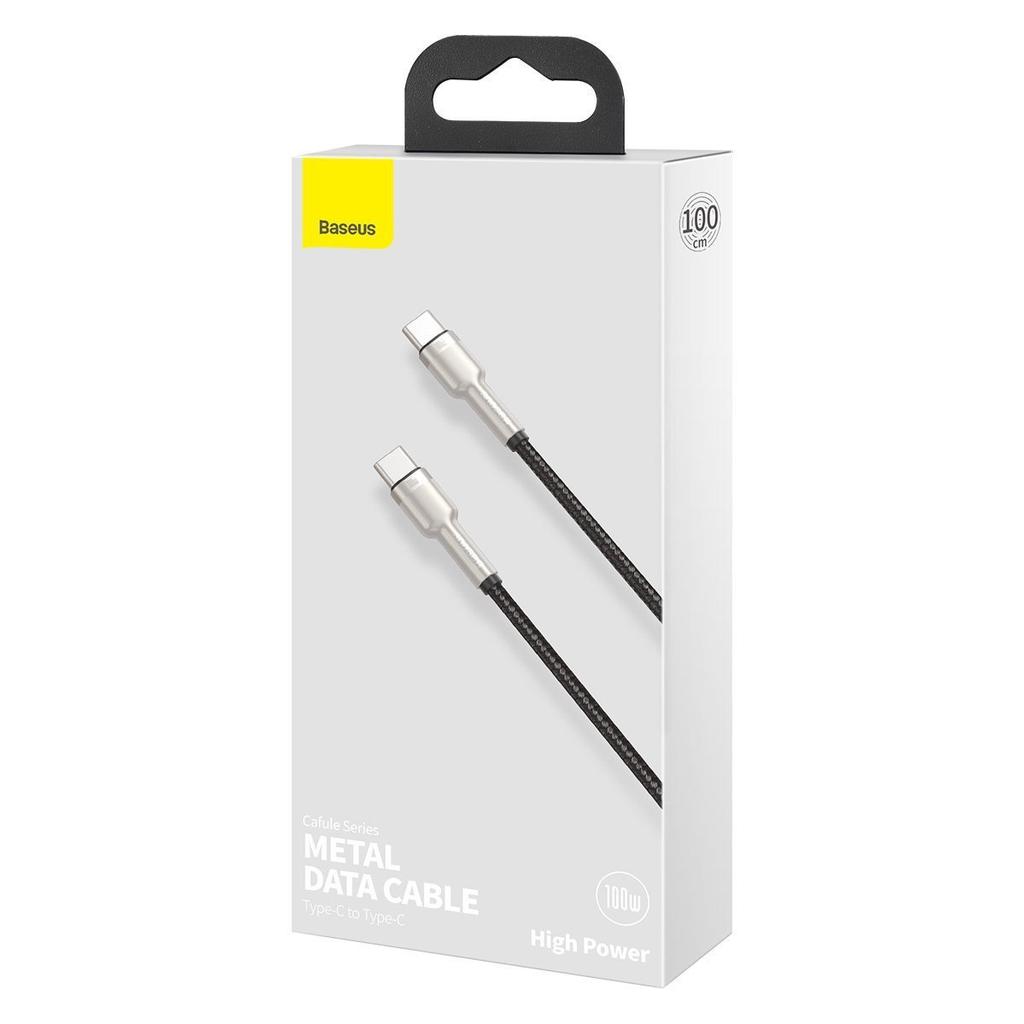 Kabel Usb-C Do Usb-C Baseus Cafule, 100W, 1M (Czarny)